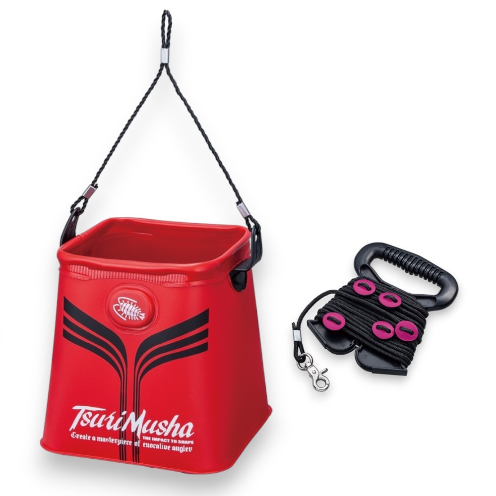 中壢紅海釣具【TSuriMusha】釣武者取水桶  取水袋-細節圖2