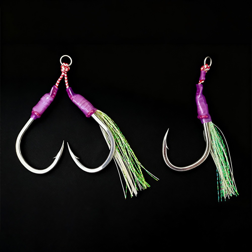 中壢紅海釣具【SAME】SLOW JIGGING 8086鐵板副鉤(短鉤) 路亞鉤 鐵板鉤 魚鉤 釣魚鉤 鐵板鈎-細節圖2