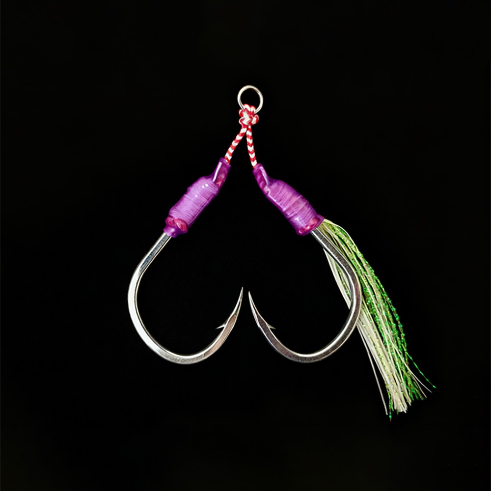 中壢紅海釣具【SAME】SLOW JIGGING 8086鐵板副鉤(短鉤) 路亞鉤 鐵板鉤 魚鉤 釣魚鉤 鐵板鈎-細節圖3