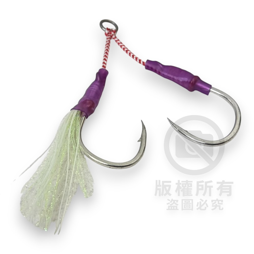 中壢紅海釣具【SAME】SLOW JIGGING 8086鐵板副鉤 長鈎 路亞鉤 鐵板鉤 魚鉤 釣魚鉤 鐵板鈎-細節圖3