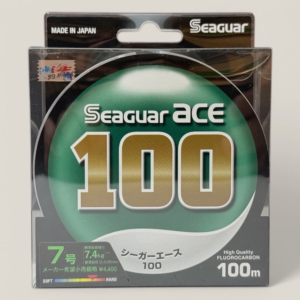 紅海釣具企業社【Seaguar】 ACE 100M FLUOROCARBON 日本島內線 卡夢線 碳纖線 耐磨-規格圖5