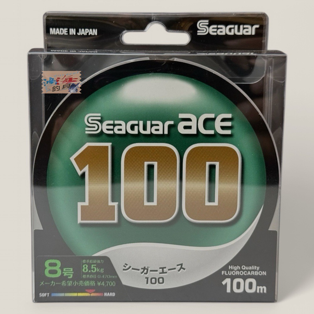 紅海釣具企業社【Seaguar】 ACE 100M FLUOROCARBON 日本島內線 卡夢線 碳纖線 耐磨-規格圖5