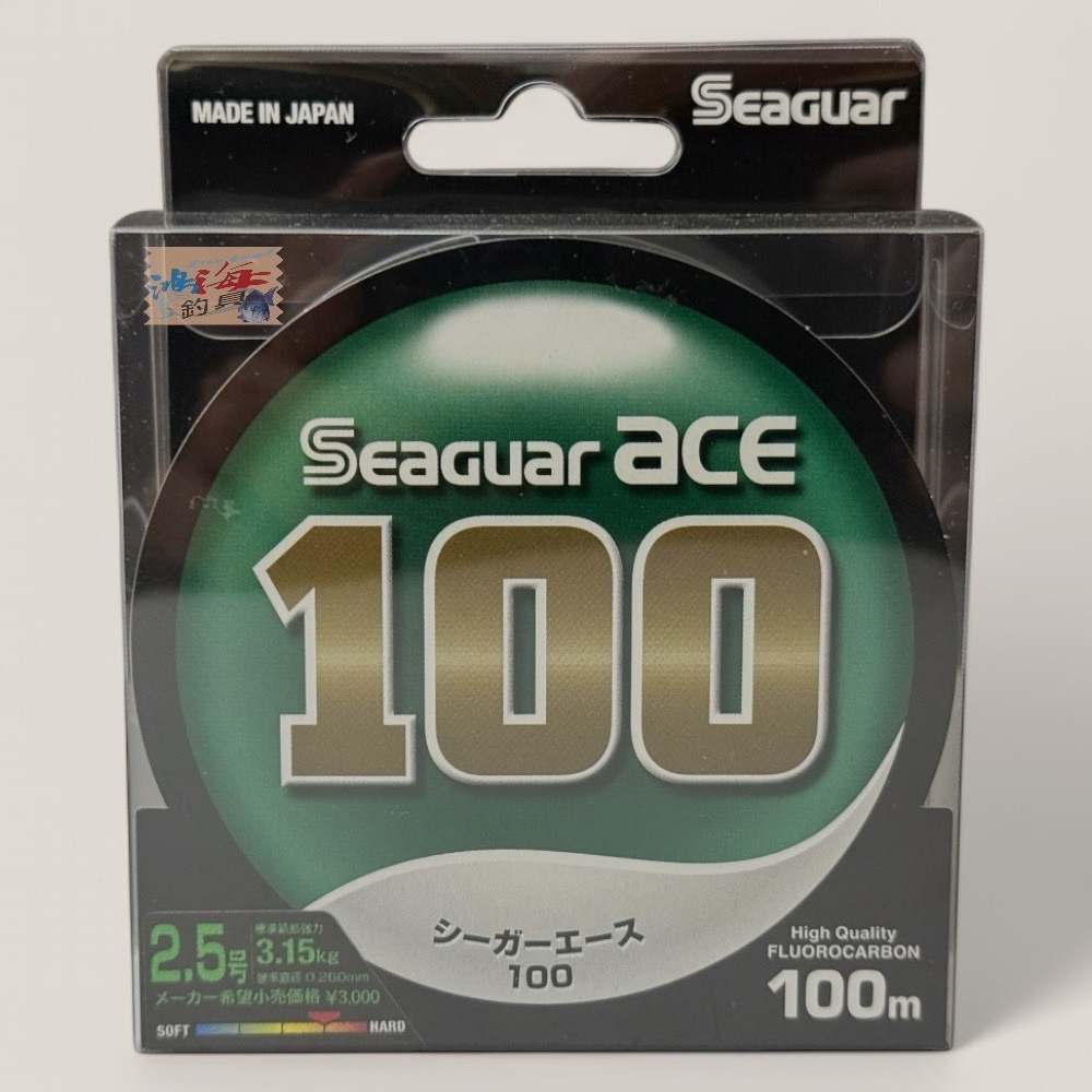 紅海釣具企業社【Seaguar】 ACE 100M FLUOROCARBON 日本島內線 卡夢線 碳纖線 耐磨-規格圖5