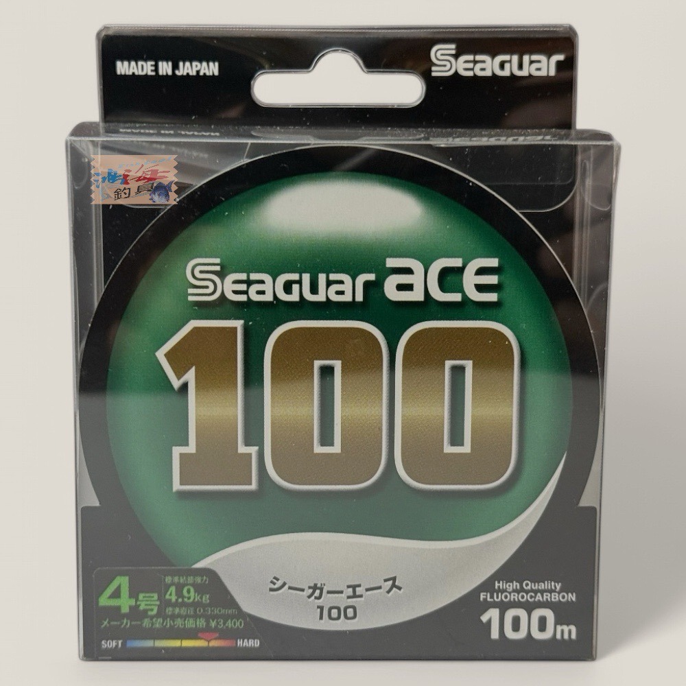紅海釣具企業社【Seaguar】 ACE 100M FLUOROCARBON 日本島內線 卡夢線 碳纖線 耐磨-規格圖5