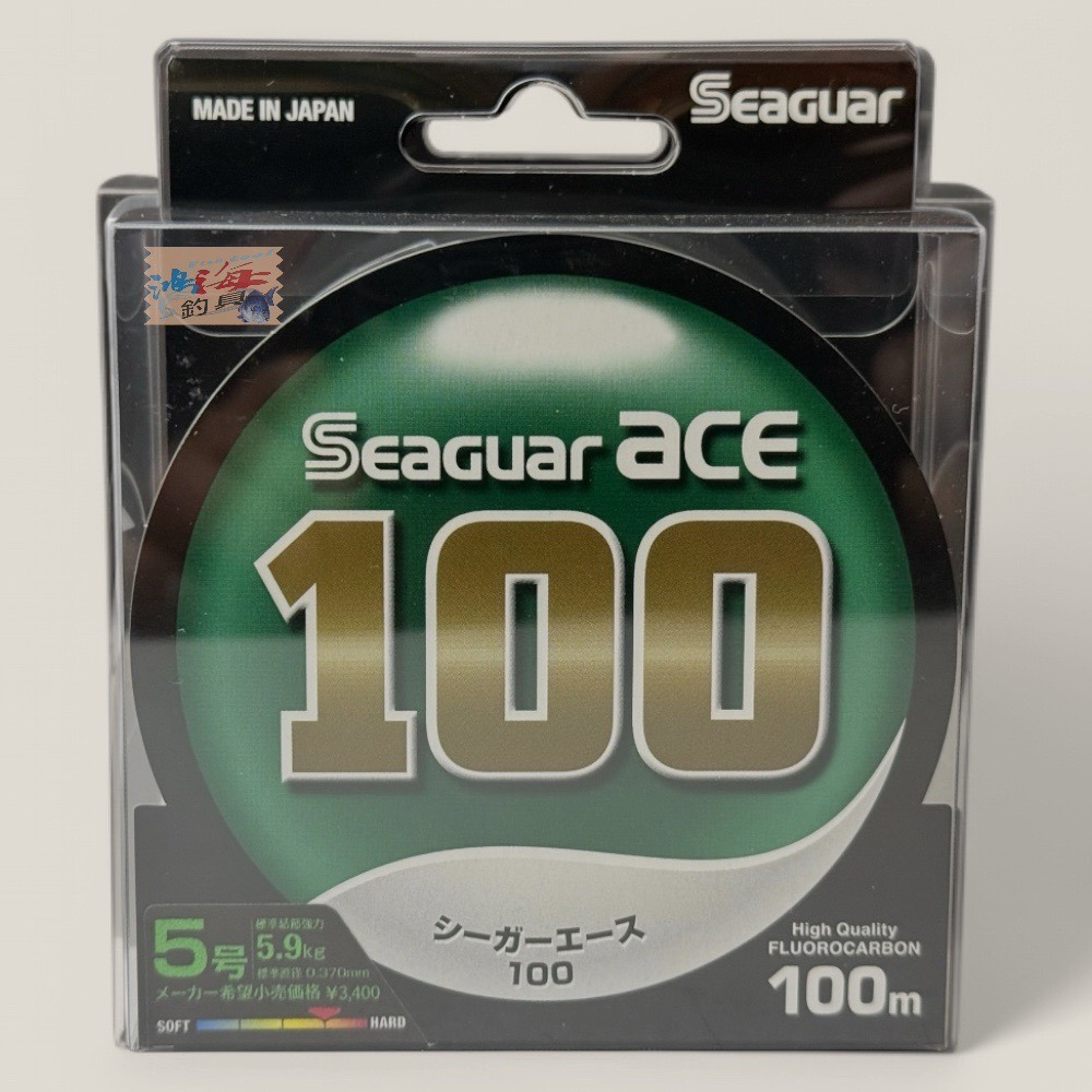 紅海釣具企業社【Seaguar】 ACE 100M FLUOROCARBON 日本島內線 卡夢線 碳纖線 耐磨-規格圖5