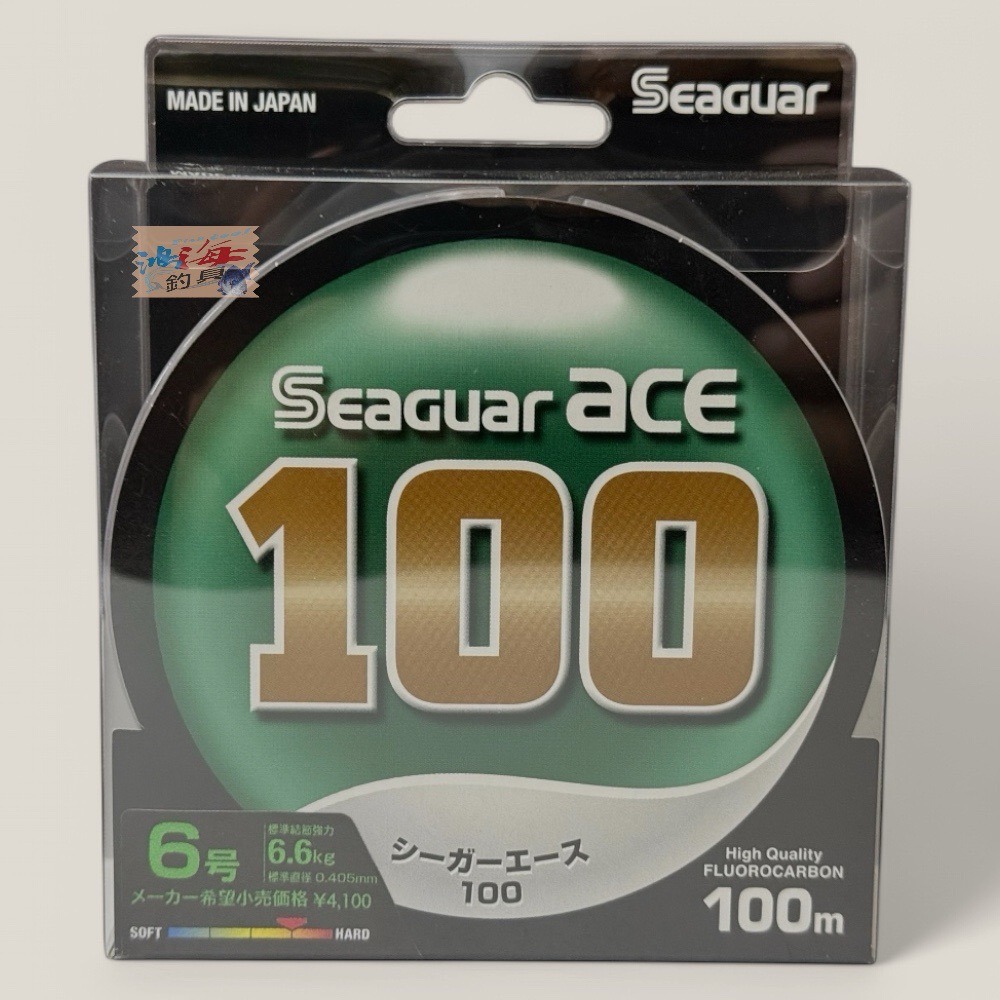 紅海釣具企業社【Seaguar】 ACE 100M FLUOROCARBON 日本島內線 卡夢線 碳纖線 耐磨-規格圖5