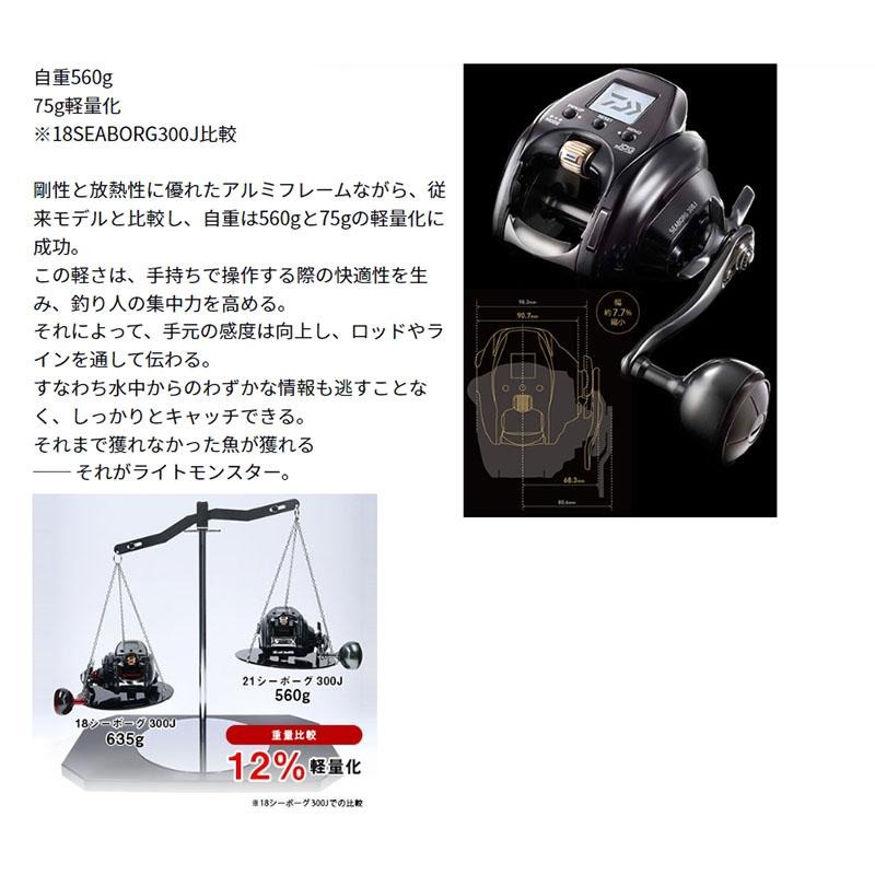 鴻海釣具企業社《DAIWA》電動捲線器 21 SEABORG 300J 電捲 船釣 小搞搞-細節圖8