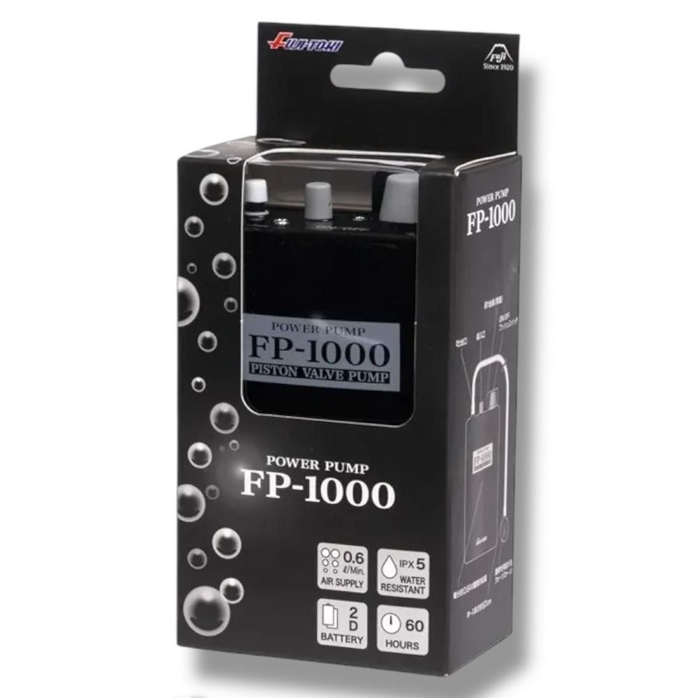 中壢鴻海釣具 日本【FUJI-TOKI】FP-1000 打氣幫浦 打氧機 打氣機 氣泡石 打氣石-細節圖2