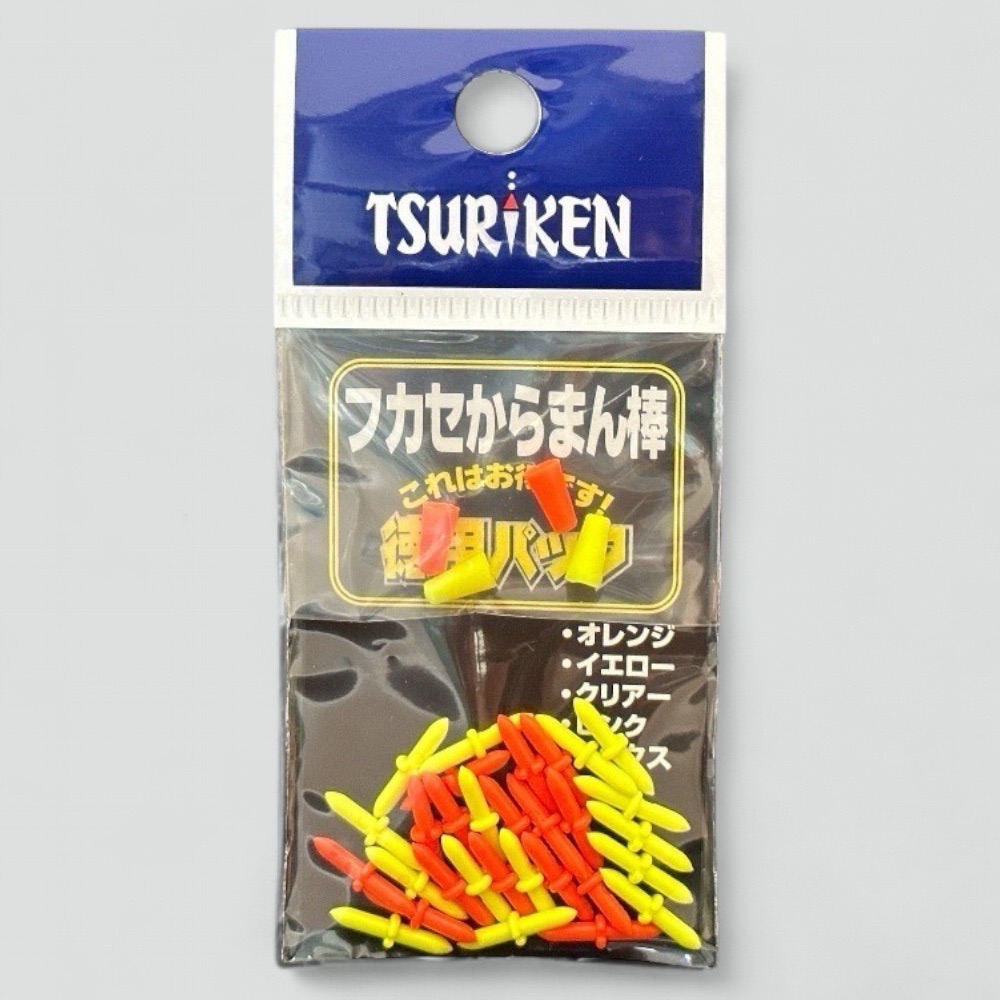 (鴻海釣具企業社) 【TSURIKEN】釣研 德用(大包裝) フカセからまん棒 ( 橘 /黃 /雙色/透) 卡拉棒 磯釣-細節圖6