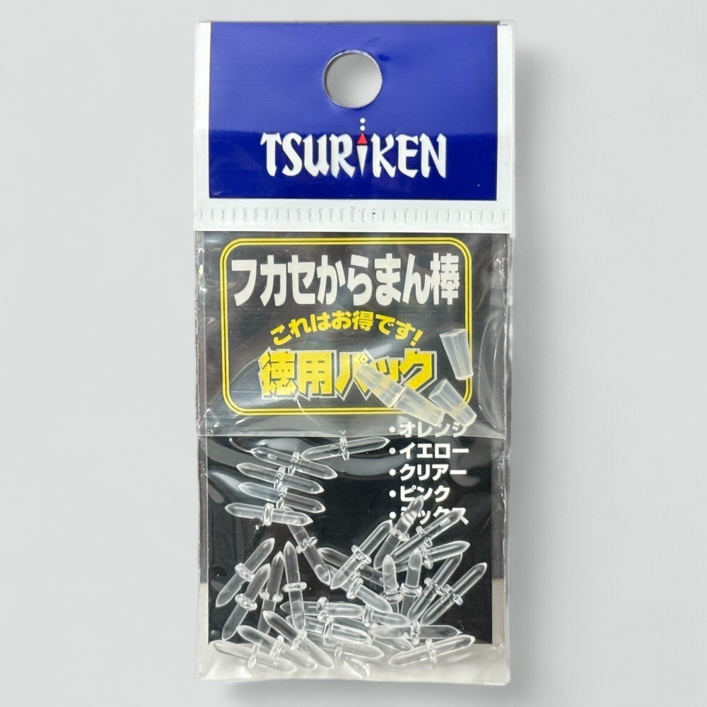 (紅海釣具企業社) 【TSURIKEN】釣研 德用(大包裝) フカセからまん棒 ( 橘 /黃 /雙色/透) 卡拉棒 磯釣-規格圖7