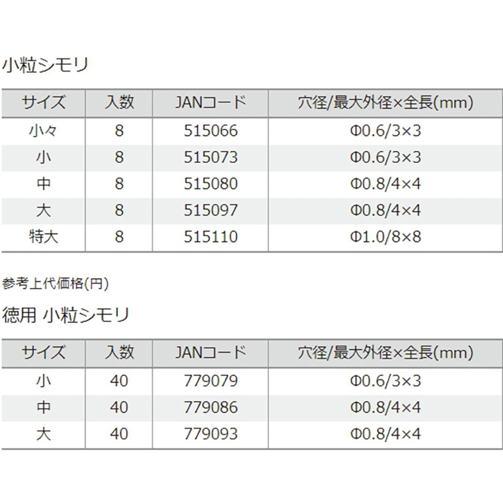 紅海釣具企業社【TSURIKEN】-釣研 德用 小粒シモリ 擋珠 檔豆 檔珠 阿波擋珠-細節圖4