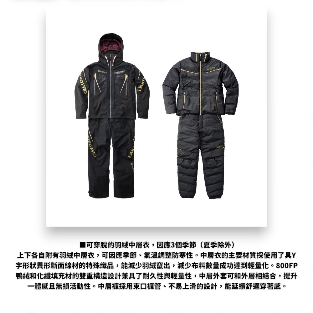 中壢紅海釣具【SHIMANO】RB-130Y LIMITED PRO +10頂級保暖釣魚套裝 雨衣(25年秋磯款)-細節圖2