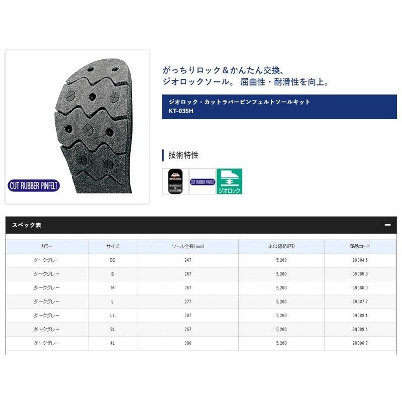 鴻海釣具企業社《SHIMANO》KT-035H 灰色防滑替換鞋底 零碼 M號-細節圖4