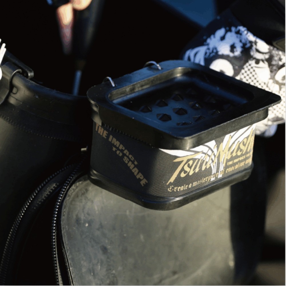 中壢紅海釣具【TSuriMusha】釣武者黑色 白色南極蝦盒 餌盒 蟲餌盒 活餌盒 誘餌桶專用 誘餌盒 磯釣 紅蟲-細節圖2