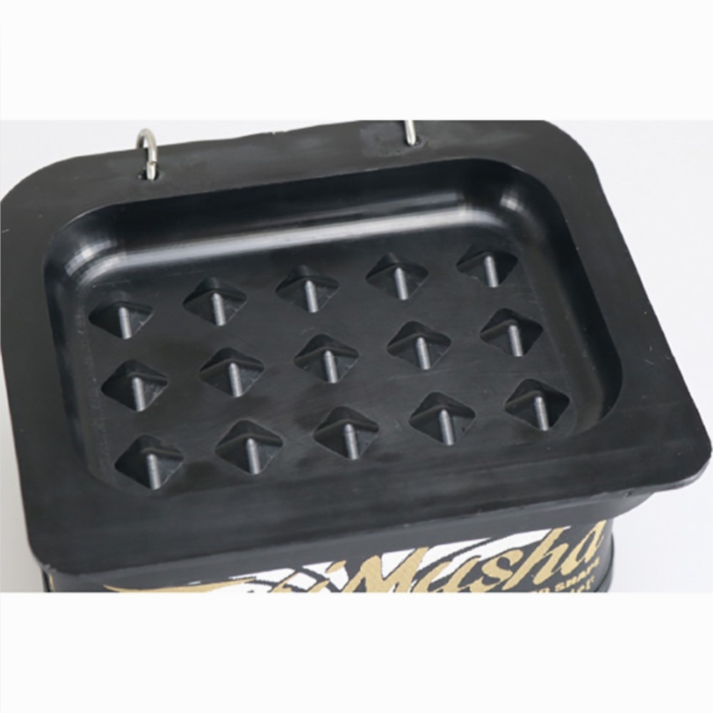 中壢紅海釣具【TSuriMusha】釣武者黑色 白色南極蝦盒 餌盒 蟲餌盒 活餌盒 誘餌桶專用 誘餌盒 磯釣 紅蟲-細節圖3