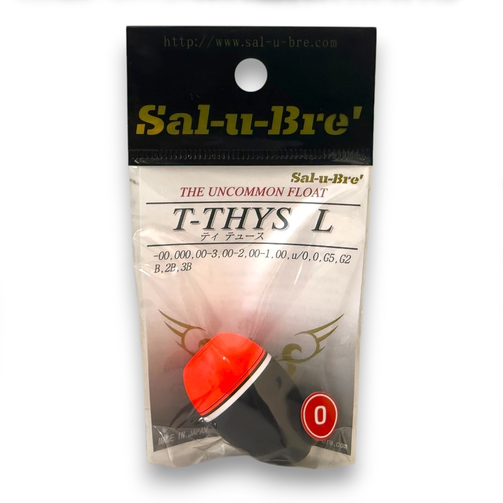 中壢紅海釣具【sal-u-Bre】T-THYS L 高級桐木 (橘色)-磯釣阿波 海釣浮標-規格圖7