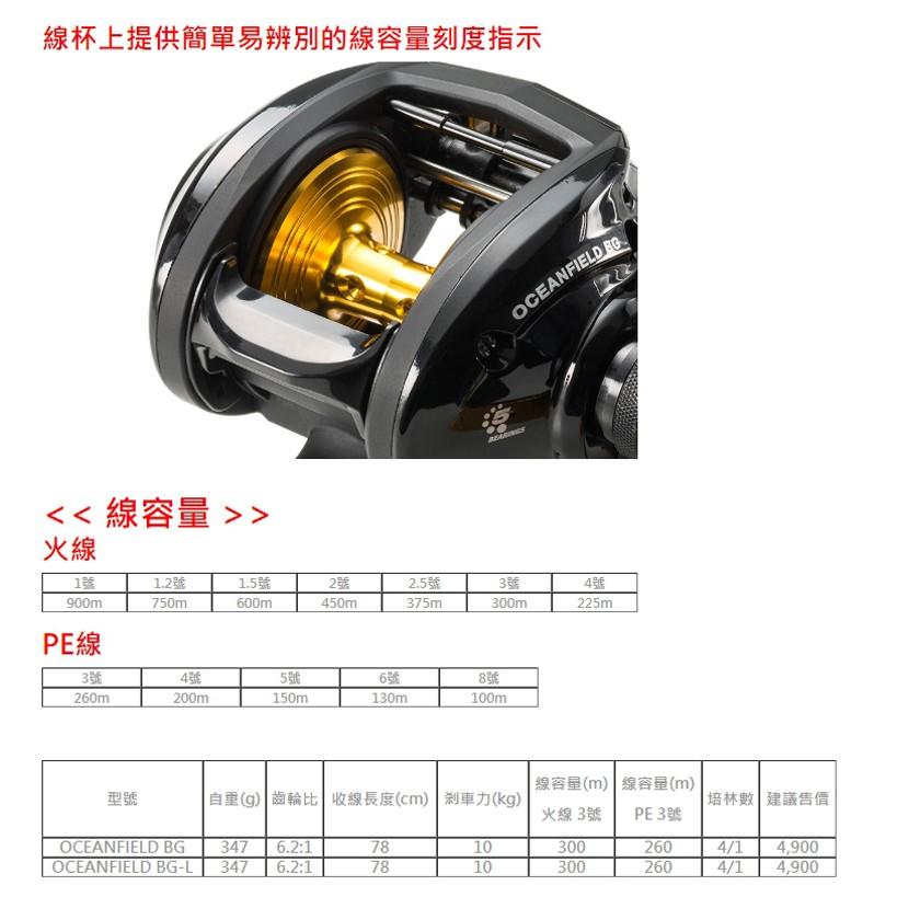 (免運)紅海釣具企業社《ABU》OceanField BG 大烏龜捲線器#雙把手 (船釣小搞搞)-細節圖5