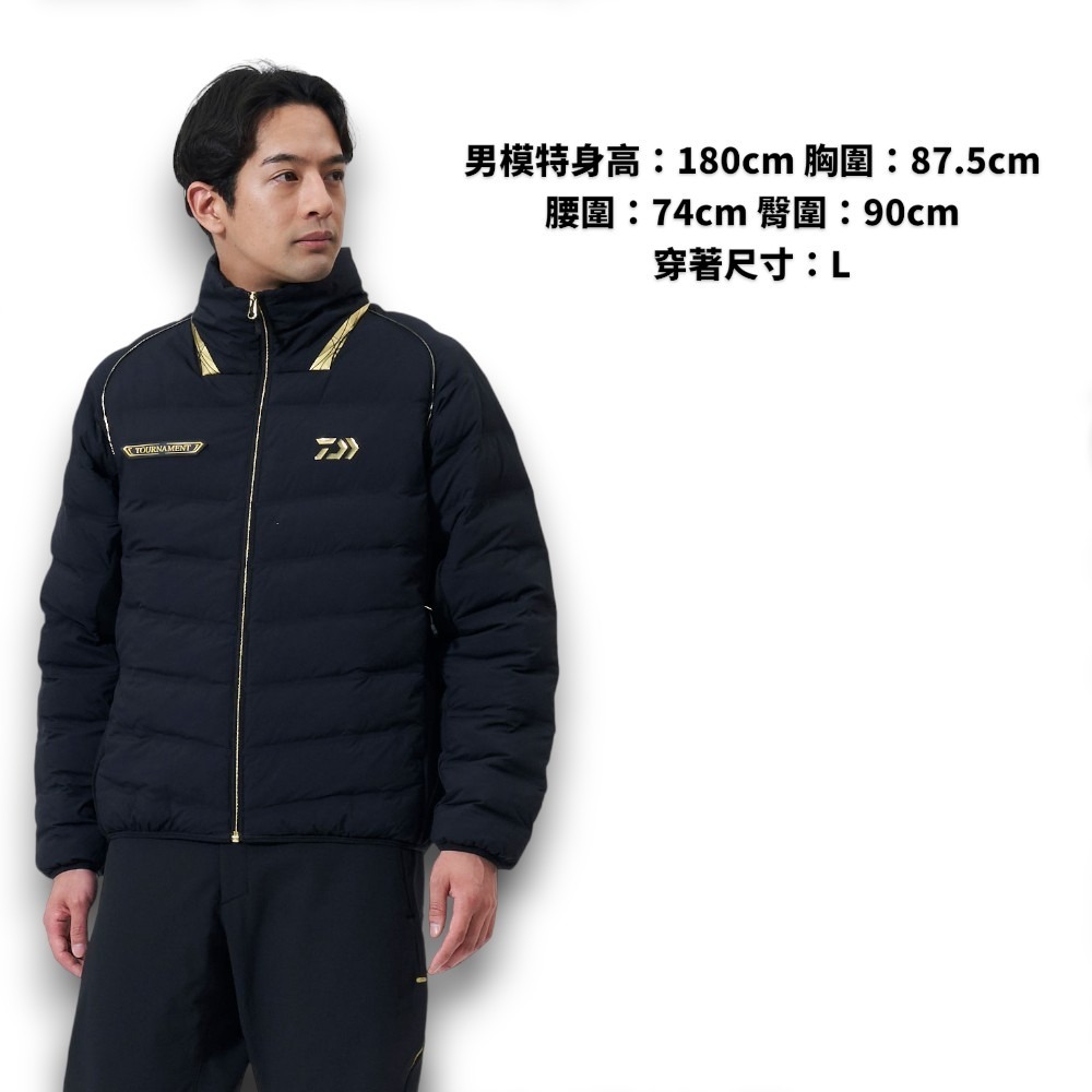 中壢紅海釣具【DAIWA】DJ-2025T TORUNAMENT 黑色防寒外套 (25年秋冬款)-細節圖3