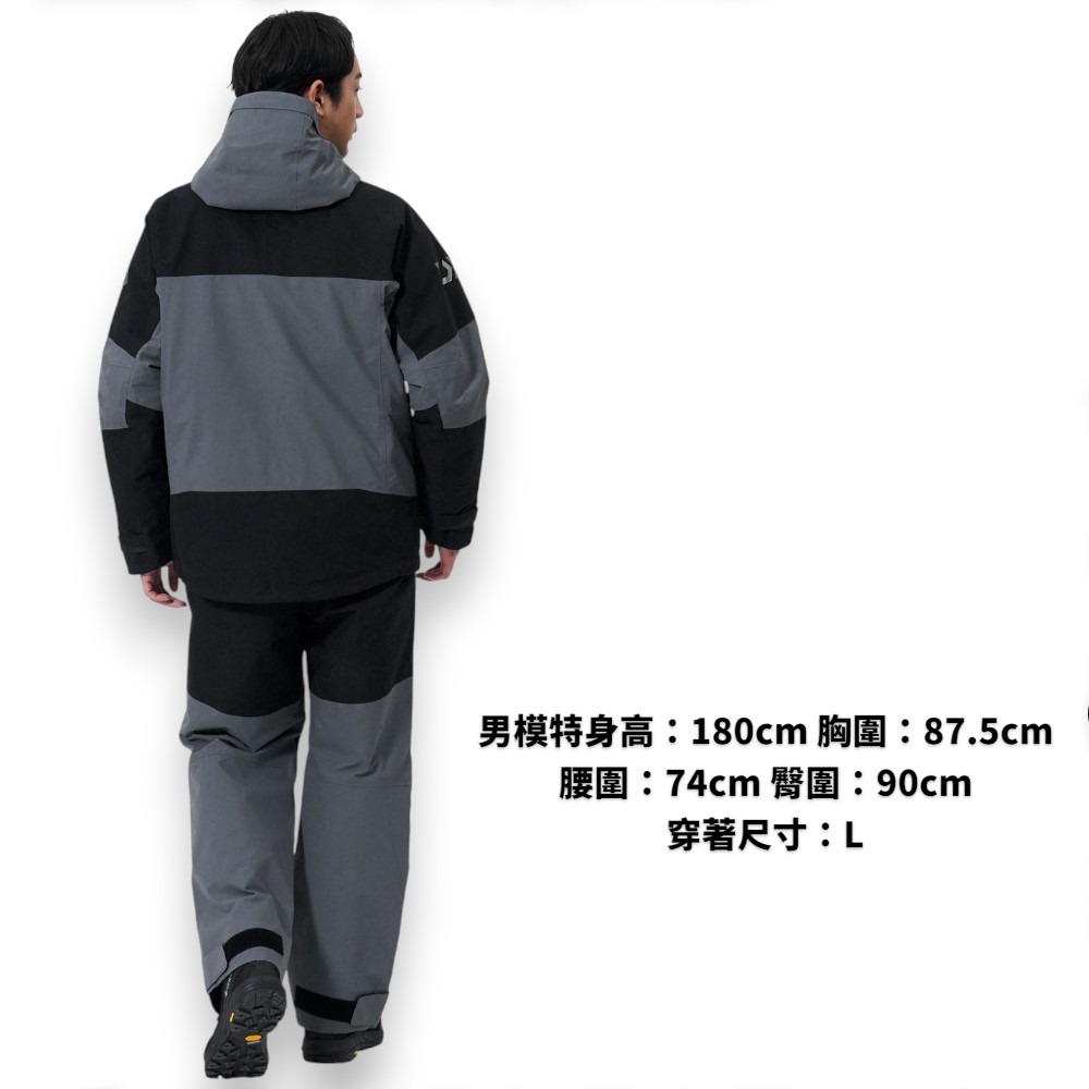 中壢紅海釣具【DAIWA】 DW-1825 GORE-TEX COMBI-UP 黑色冬季保暖釣魚套裝 (25年秋冬款)-細節圖3