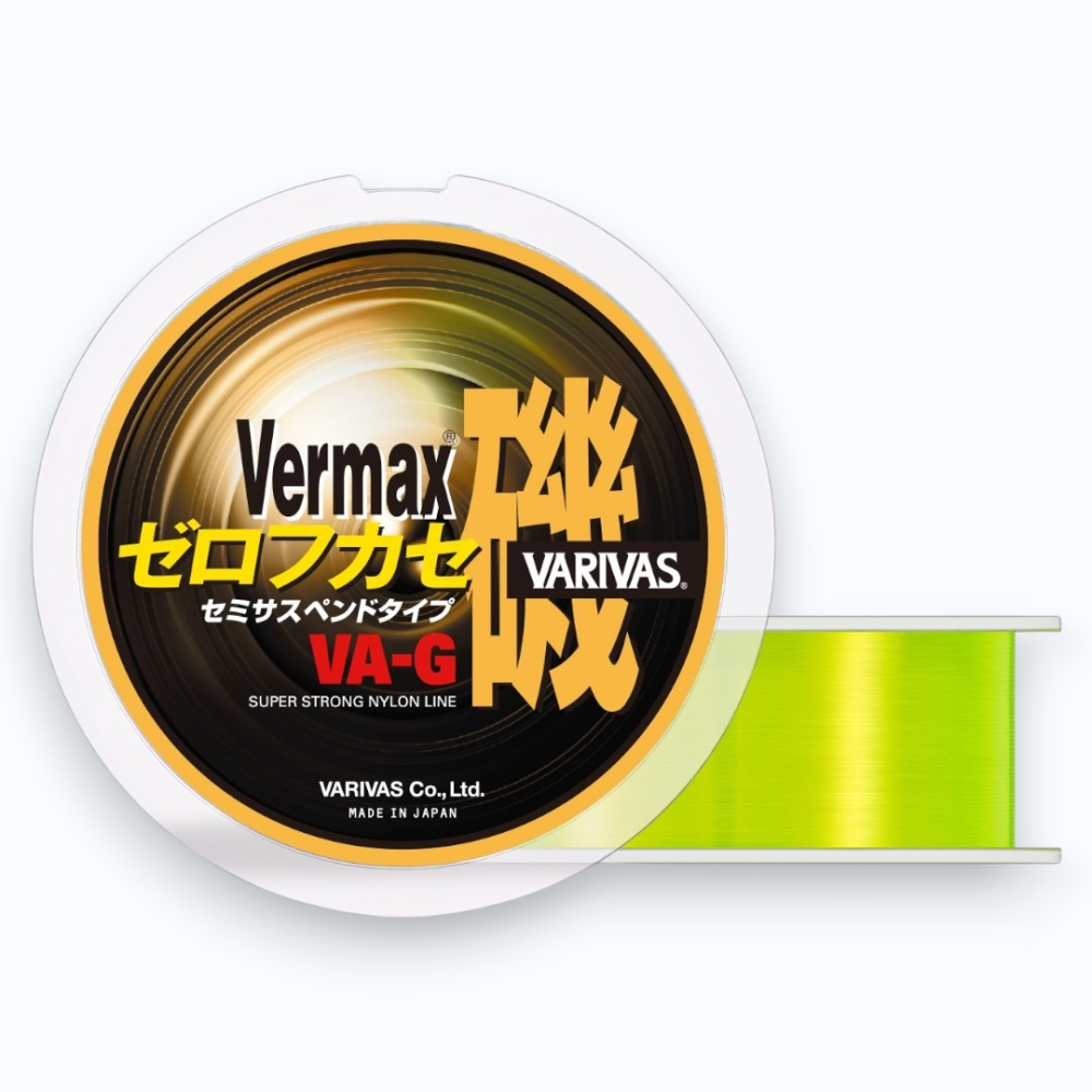 中壢紅海釣具【VARIVAS】VERMAX ゼロフカセ磯 中比重 磯釣母線 150m 螢光黃 尼龍線 沉水-細節圖2