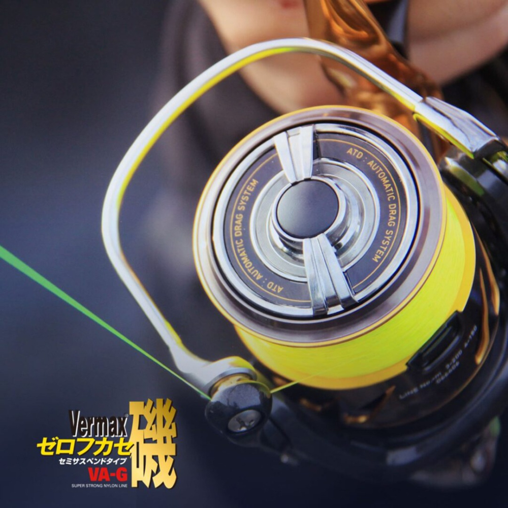 中壢紅海釣具【VARIVAS】VERMAX ゼロフカセ磯 中比重 磯釣母線 150m 螢光黃 尼龍線 沉水-細節圖6