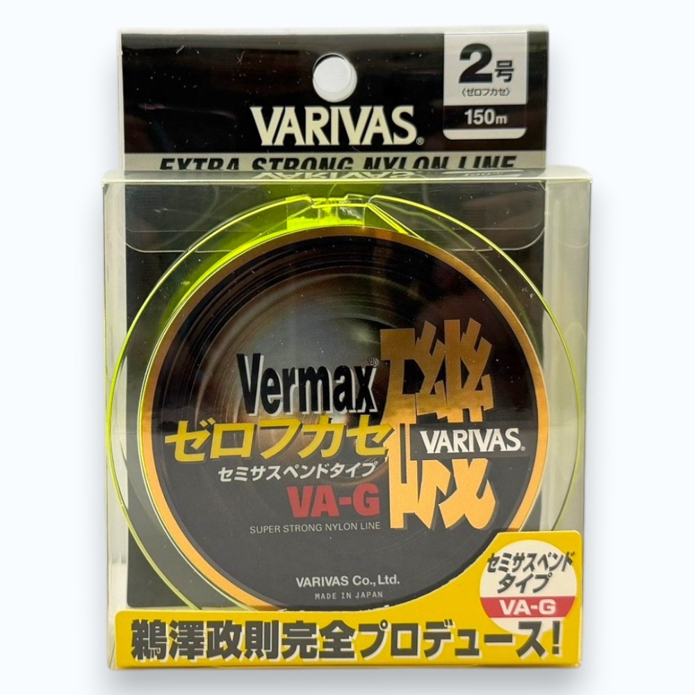中壢紅海釣具【VARIVAS】VERMAX ゼロフカセ磯 中比重 磯釣母線 150m 螢光黃 尼龍線 沉水-規格圖11