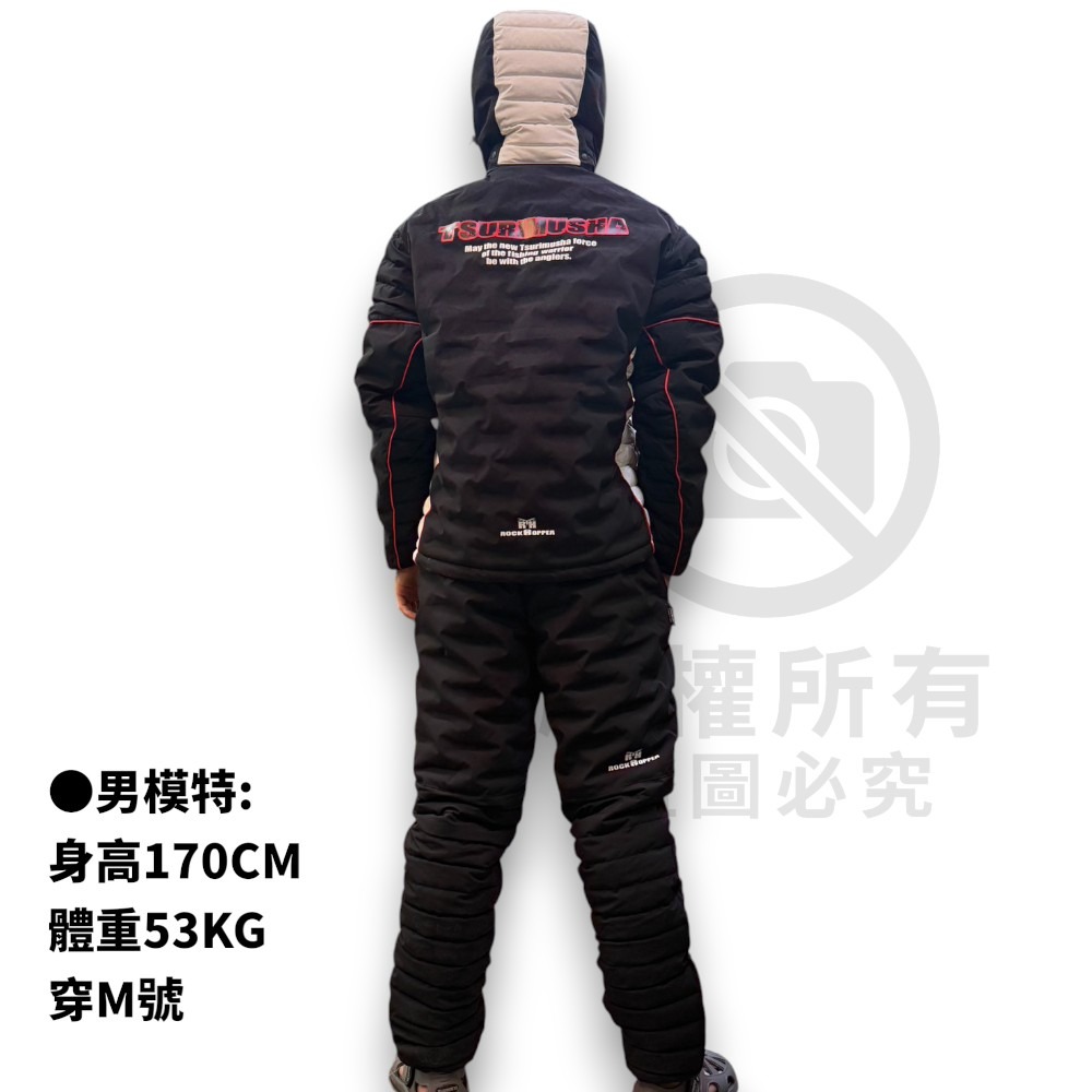 中壢紅海釣具【TSuriMusha】釣武者 MUSHA 黑色 防風保暖休閒套裝 (25年秋冬款)-細節圖5
