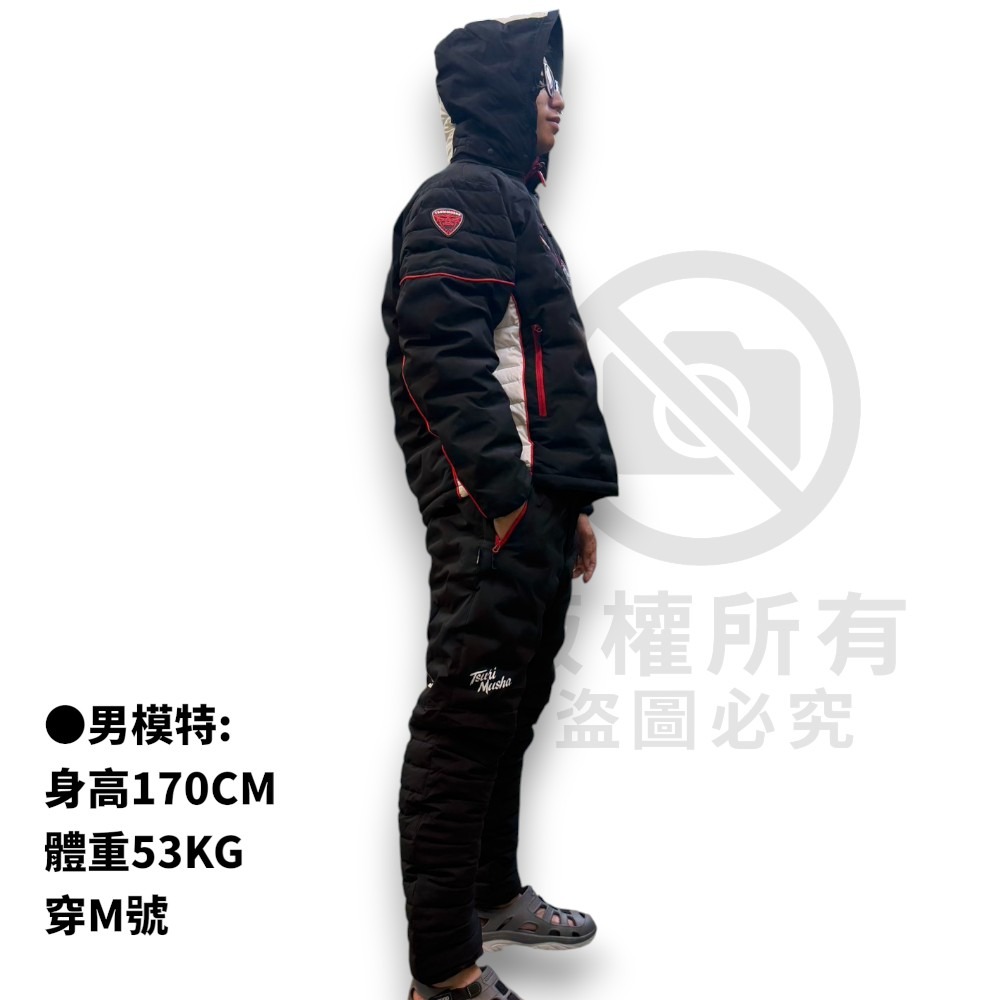 中壢紅海釣具【TSuriMusha】釣武者 MUSHA 黑色 防風保暖休閒套裝 (25年秋冬款)-細節圖6