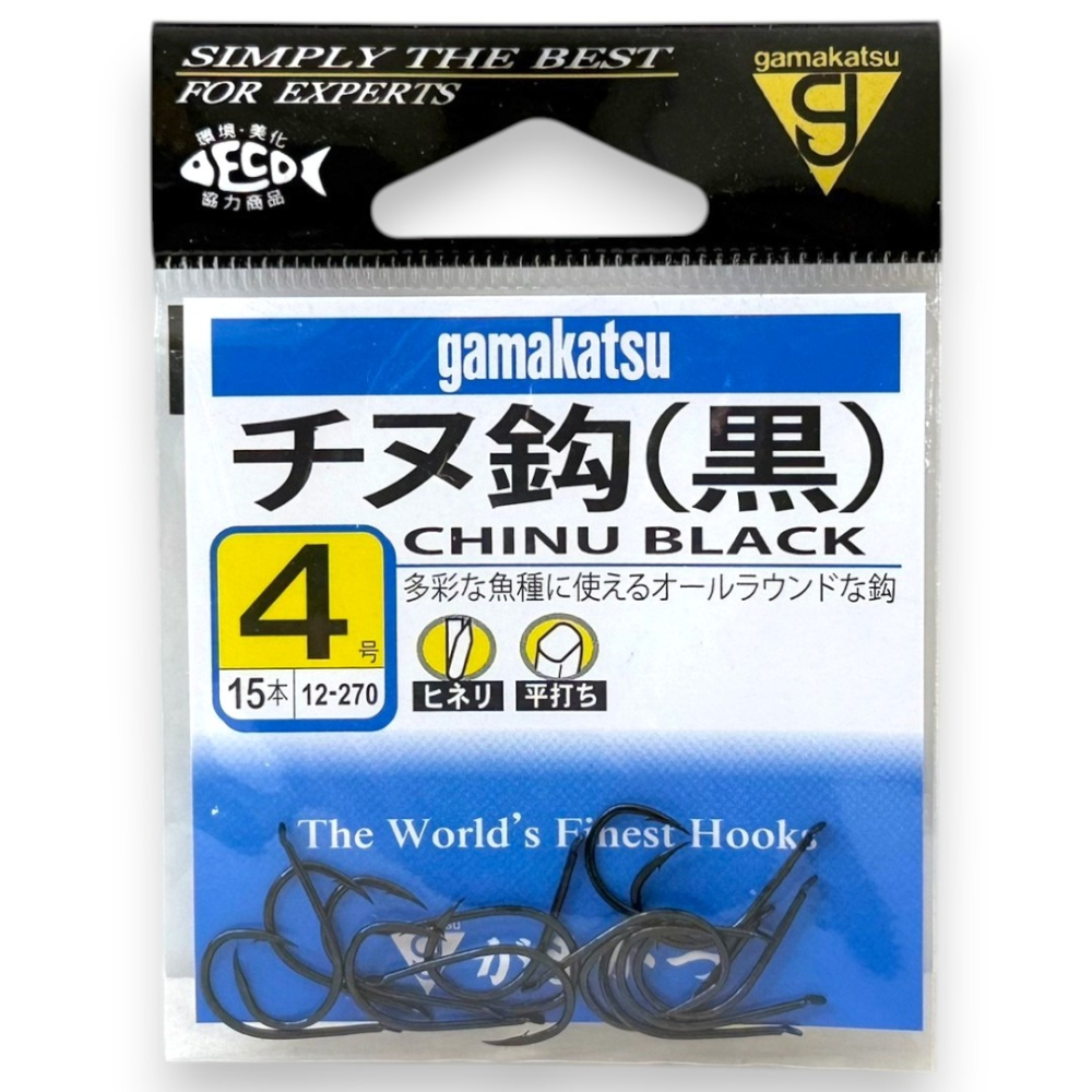 中壢紅海釣具【gamakatsu】チヌ（黑ヒネリ）千又鉤 黑鯛鉤 魚鉤 日本製 磯釣鉤 黑鯛魚鉤 海釣鉤 1-11號-細節圖9