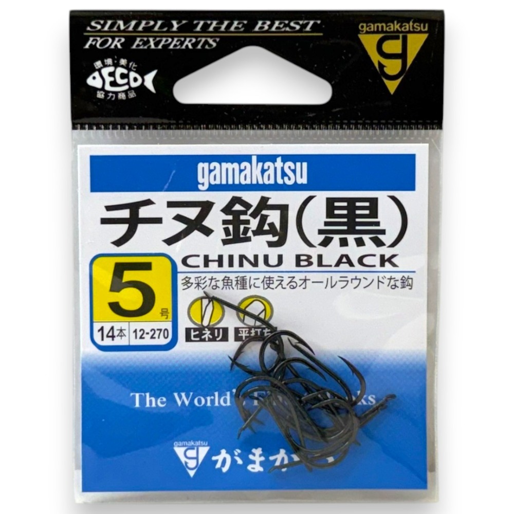 中壢紅海釣具【gamakatsu】チヌ（黑ヒネリ）千又鉤 黑鯛鉤 魚鉤 日本製 磯釣鉤 黑鯛魚鉤 海釣鉤 1-11號-規格圖11