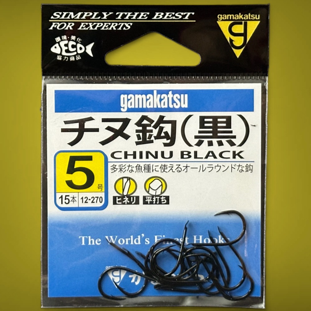紅海釣具企業社《gamakatsu》チヌ（黑　ヒネリ）千又鉤 黑鯛鉤  磯釣鉤 魚鉤-規格圖11