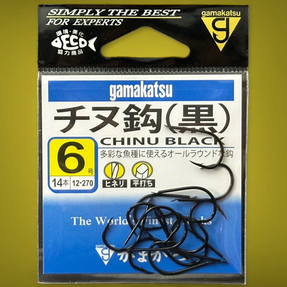 紅海釣具企業社《gamakatsu》チヌ（黑　ヒネリ）千又鉤 黑鯛鉤  磯釣鉤 魚鉤-規格圖11