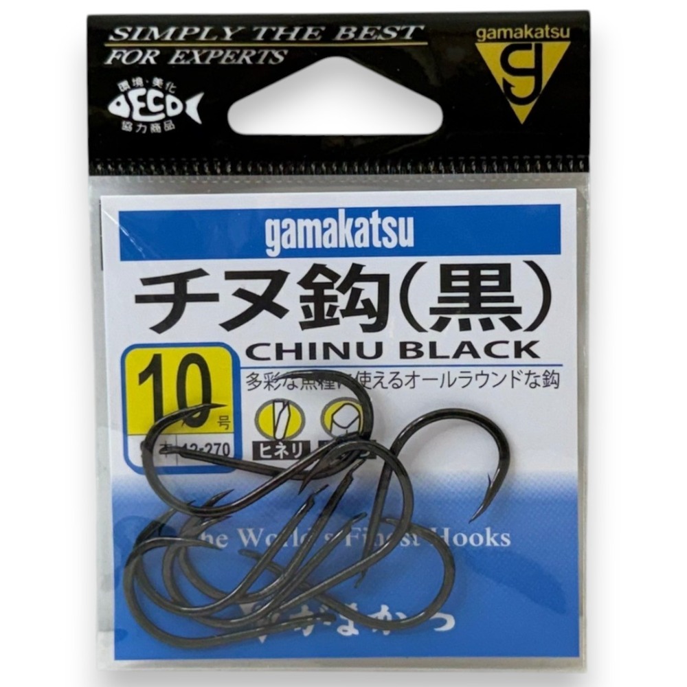 中壢紅海釣具【gamakatsu】チヌ（黑ヒネリ）千又鉤 黑鯛鉤 魚鉤 日本製 磯釣鉤 黑鯛魚鉤 海釣鉤 1-11號-規格圖11