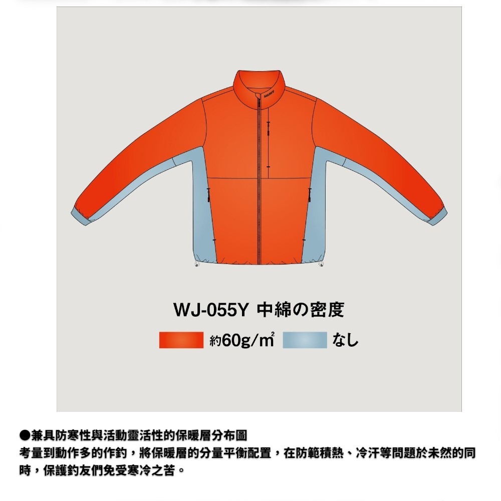 中壢紅海釣具【SHIMANO】WJ-055Y 黑色保暖防風外套 輕便保暖夾克-細節圖5