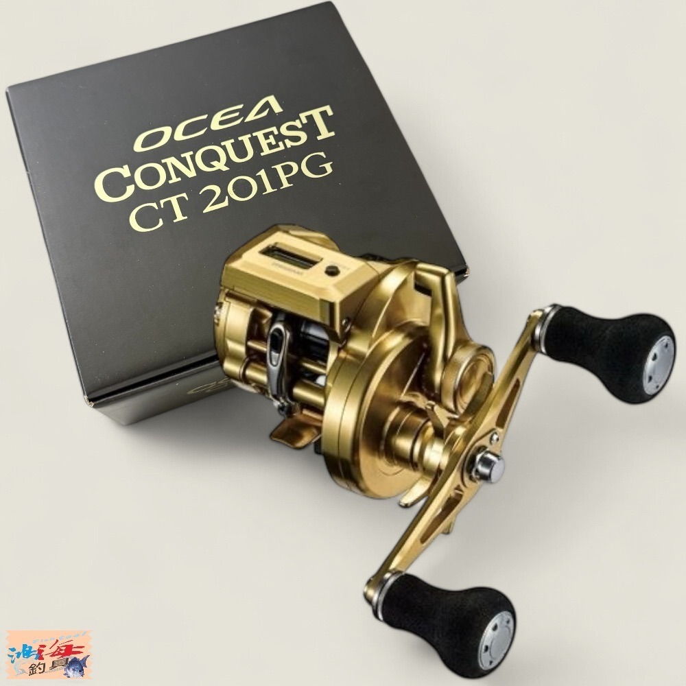 中壢鴻海釣具【SHIMANO】OCEA CONQUEST CT201PG 電子數位碼表兩軸捲線器-規格圖10