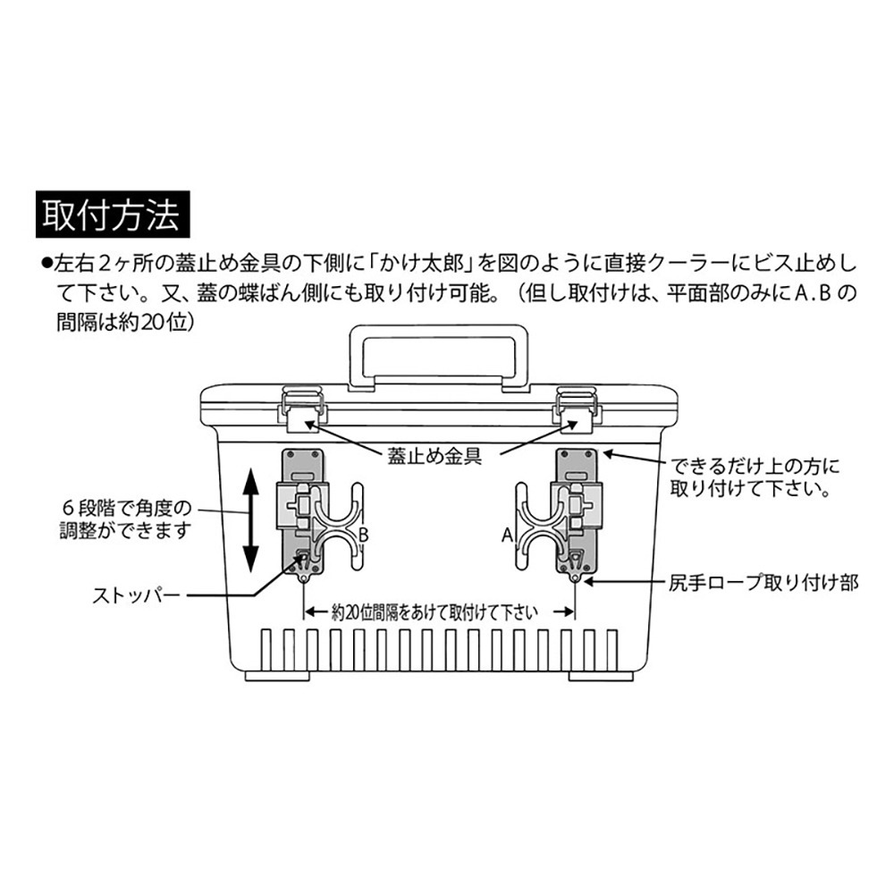 鴻海釣具企業社《第一精工》 DAIICHISEIKO カけ太郎1號(冰箱架竿座) 冰箱置竿架-細節圖6