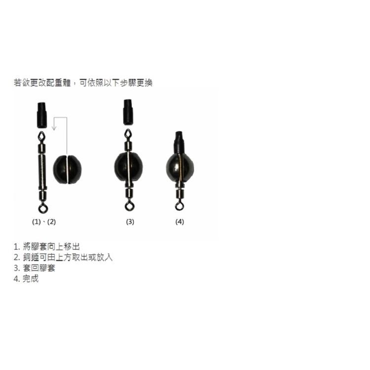 紅海釣具企業社《達輝》高速方便銅錘 高速 方便銅錘 銅錘 釣魚配件 釣魚零配件-細節圖3