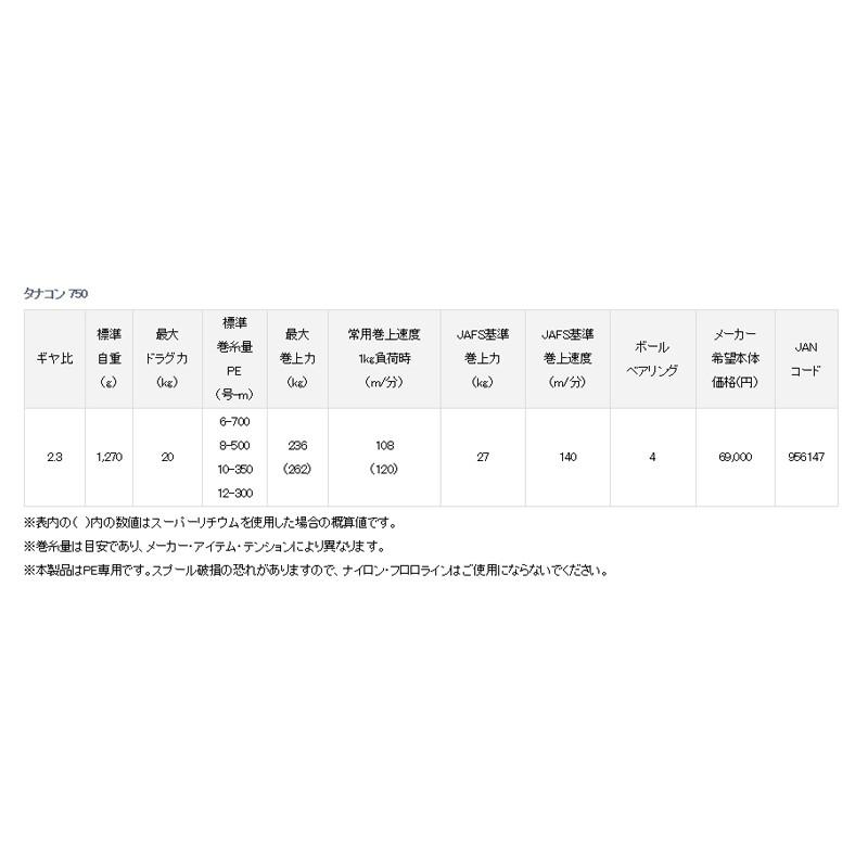 (鴻海釣具企業社)《DAIWA》電動捲線器TANACOM 750(日規黑寶) / 1000(日版黑寶)-細節圖4