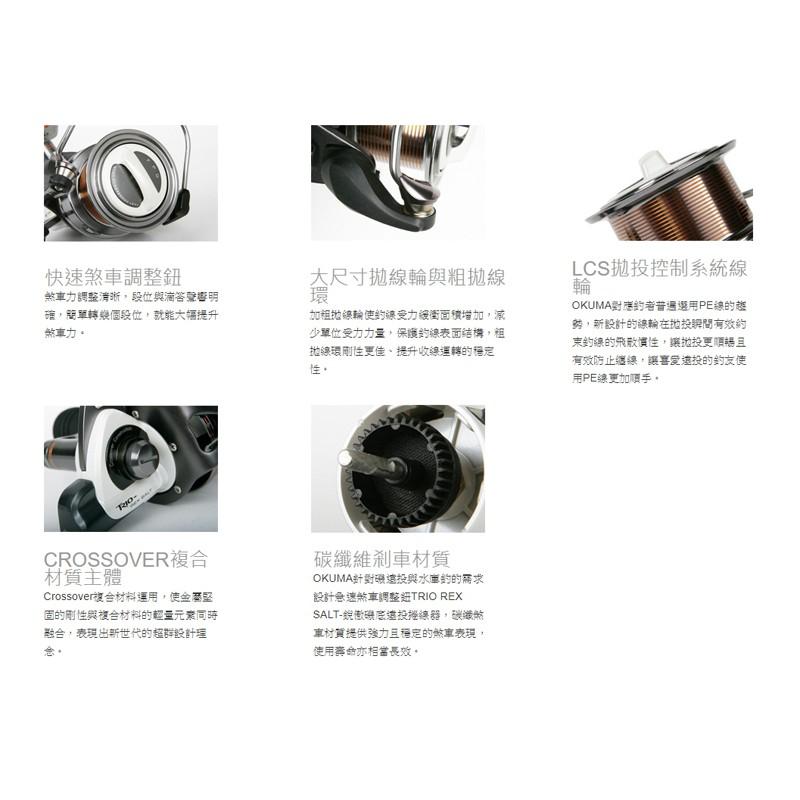 (鴻海釣具企業社)《okuma》捲線器-Spinning銳傲 (尺寸內詳)-細節圖3