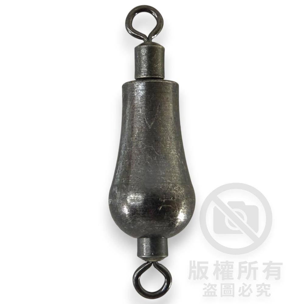 中壢紅海釣具【佳盟】銅錘轉環D型 D型轉環銅錘 釣魚配重 零配件 釣魚鉛錘 浮標配重-細節圖2