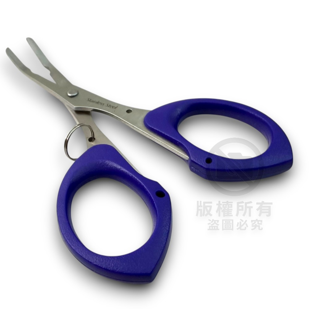 【中壢紅海釣具】不銹鋼4.5彎式剪鉗(布線利器) CK006 脫鉤器 魚剪-細節圖7