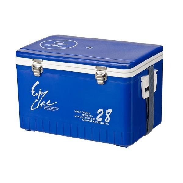 (紅海釣具企業社)【Taihur】泰禾20L 28L 36L 冰寶 硬式冰箱 保冷冰桶 釣魚 休閒冰箱 深藍 限宅配-細節圖2