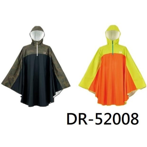 鴻海釣具企業社 《DAIWA》 DR-52008 小飛俠 斗篷式雨衣 一件式雨衣 雨衣 防水 騎車雨衣 輕便雨衣