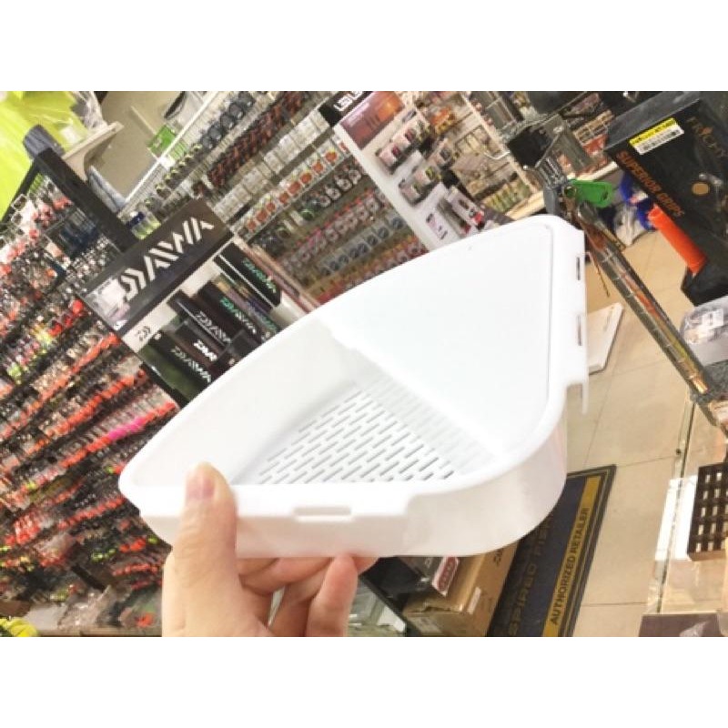 中壢鴻海釣具  三角  蟲餌盒 收納盒 置物盒 活餌盒 誘餌桶專用 誘餌盒 磯釣 紅蟲 海蟲-細節圖5