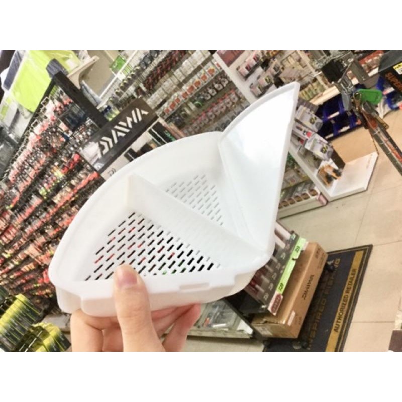 中壢鴻海釣具  三角  蟲餌盒 收納盒 置物盒 活餌盒 誘餌桶專用 誘餌盒 磯釣 紅蟲 海蟲-細節圖6