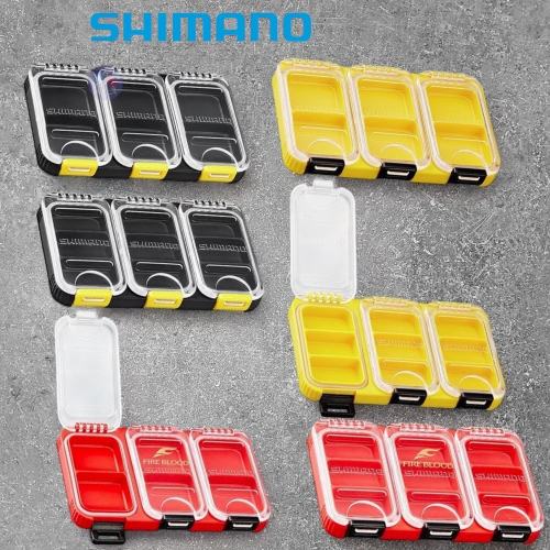 鴻海釣具企業社《SHIMANO》CS-002Q (6格) / CS-003Q (9格) 零件盒 置物盒 黃色 / 黑色