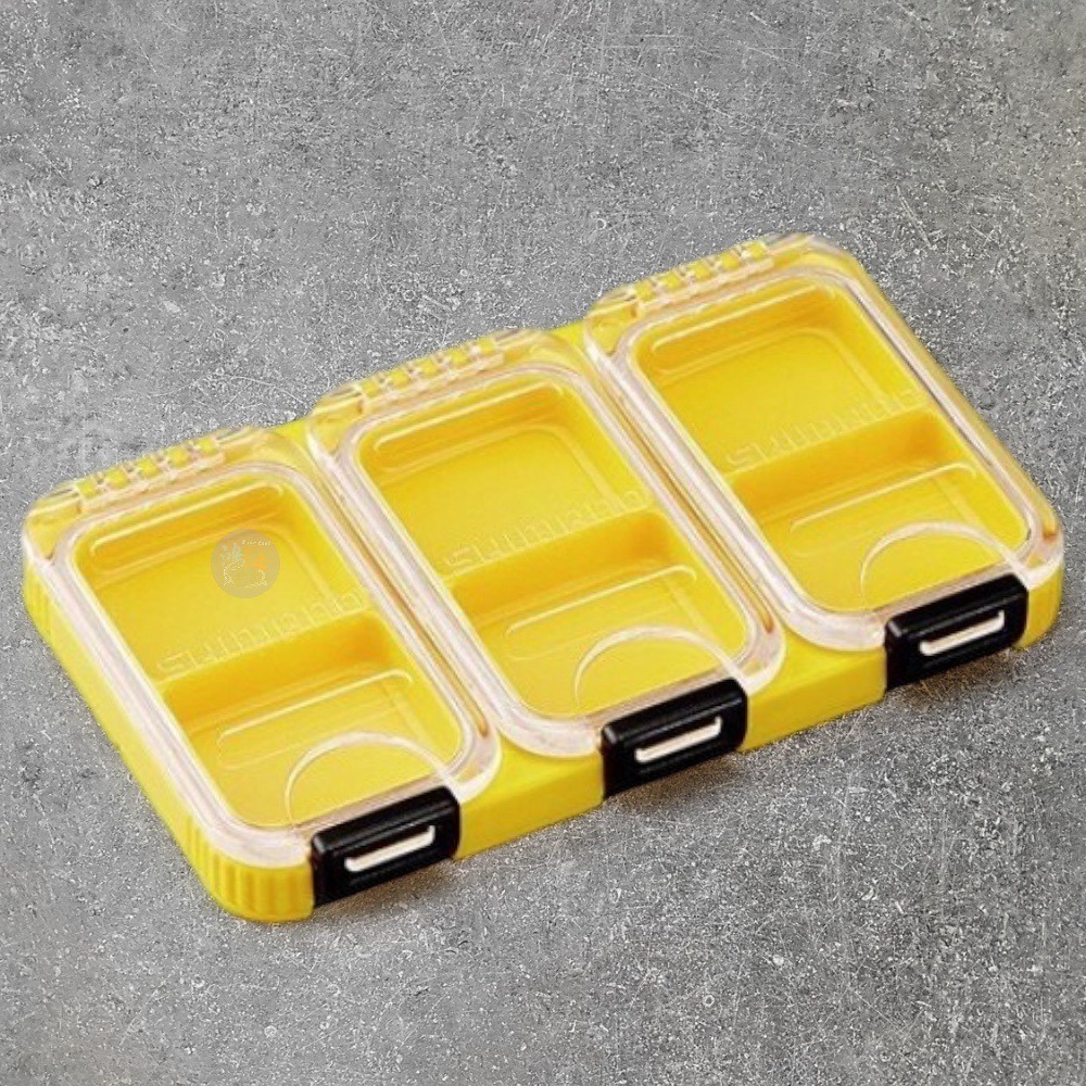 鴻海釣具企業社《SHIMANO》CS-002Q (6格) / CS-003Q (9格) 零件盒 置物盒 黃色 / 黑色-細節圖3