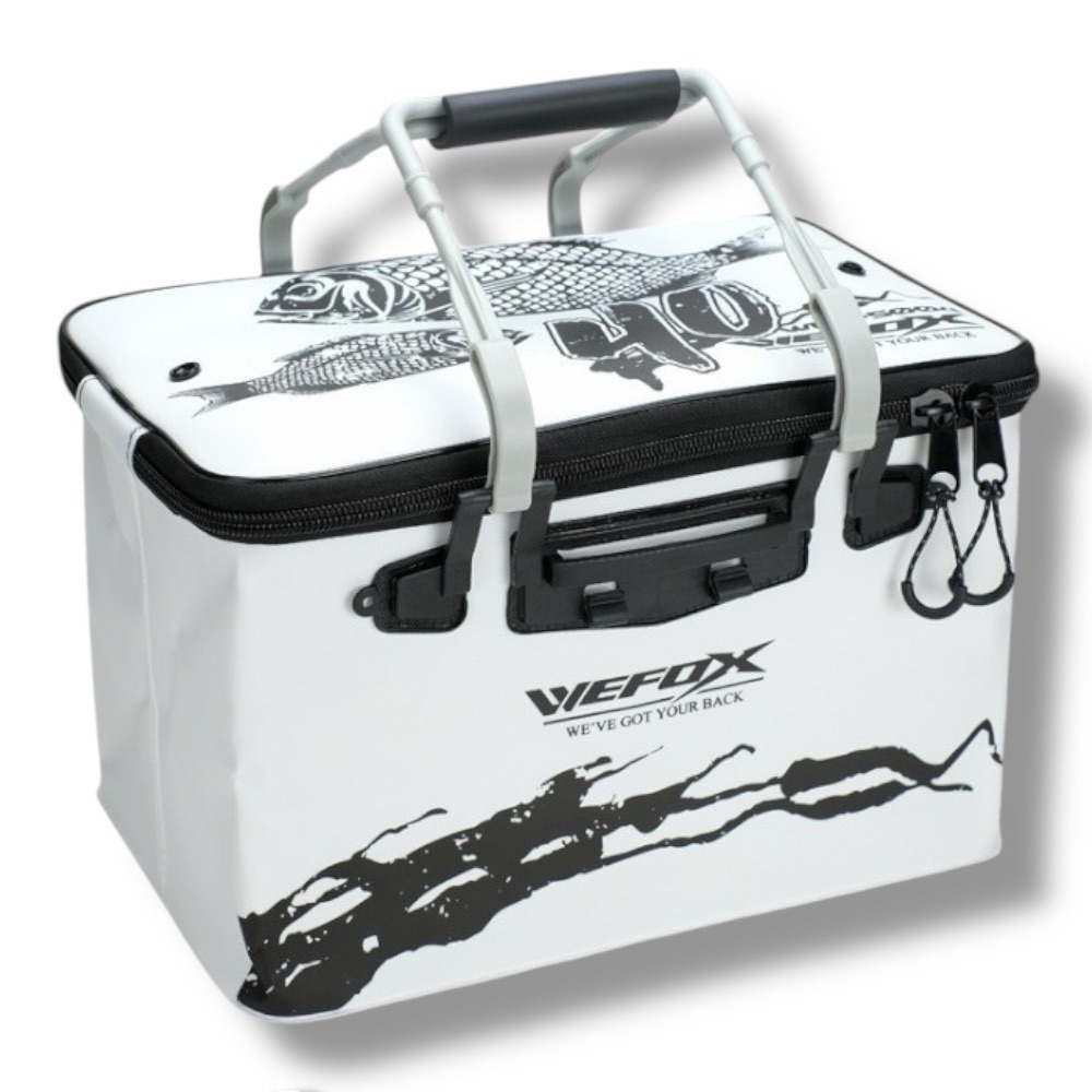紅海釣具企業社【WEFOX】WEX-5004 黑色 /紅色 軟式餌袋 誘餌桶 A撒桶 餌料袋 可收納 誘餌袋-規格圖8