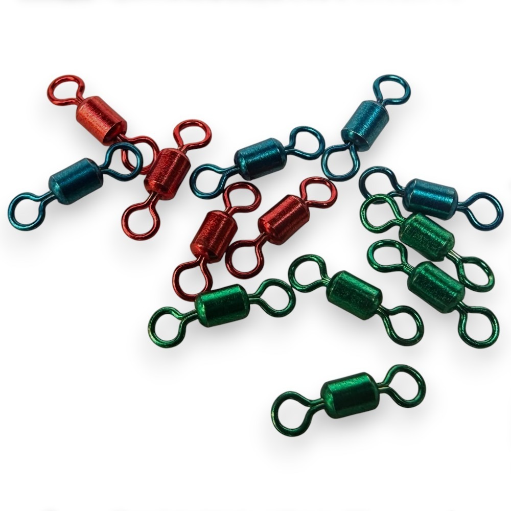 中壢紅海釣具【SAME】 莎之美 日本製強力彩色轉環 轉圜 雙轉圜 大斑 磯釣 釣蝦八字環 八字轉環-細節圖3