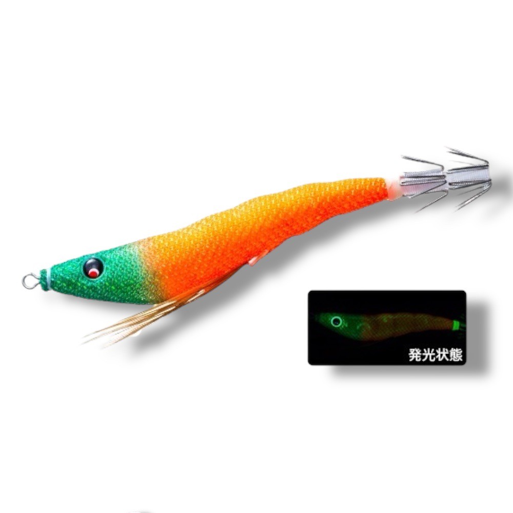 紅海釣具企業社【DUEL】 A1627 95MM天龍蝦 布卷 紅頭綠身 透抽 軟絲 紅頭綠  布捲-規格圖10